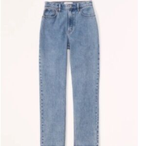 Abercrombie & Fitch Curve Love Ultra High Rise 90s Straight Jean
